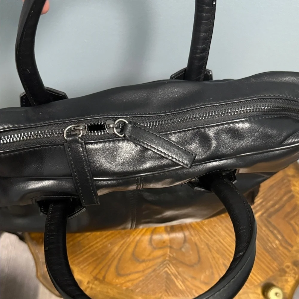 Black Leather Men's Bag